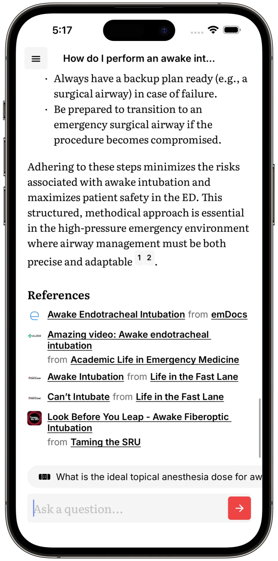Mobile app screenshot